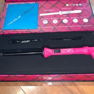 Royale Smart Digital 25mm Curling Iron Wand Pink